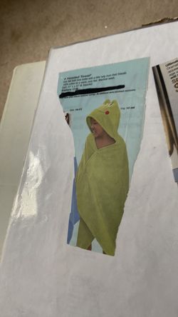 Hooded towel Frog design