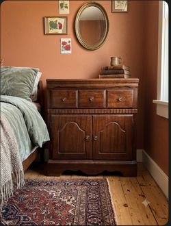 Solid Wood Mid-Century Style Dresser / Cabinet