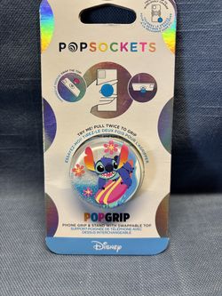 Disney “Stitch Surfing” Glitter Pop Socket - Brand New!