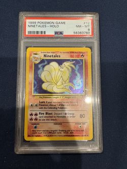 1999 Pokemon Base Set Ninetales #12/102 Holo Rare PSA 8 NM-MT Unlimited