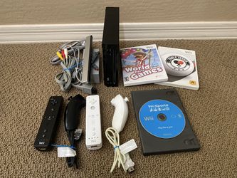 Nintendo Wii Black wii sports bundle