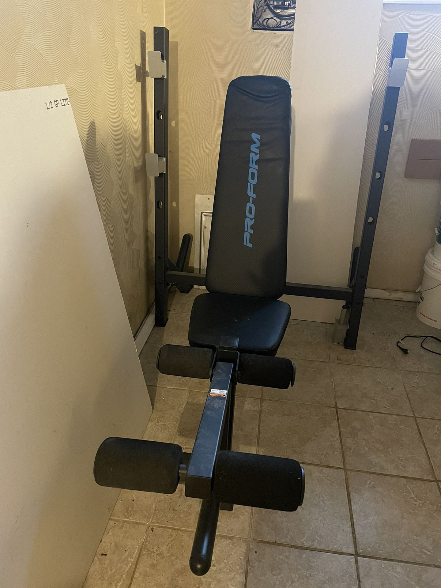 Weight Bench With Rack