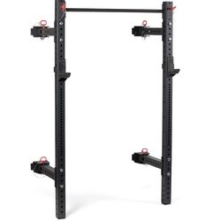 X-3 Series Folding Power Rack With Dip Attachment, And Safety Arms