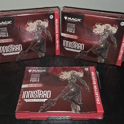 EMPTY Innistrad Remastered COLLECTORS BOOSTER boxes. 