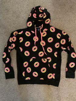 Odd Future OF Vintage Women’s Donut Black Hoodie Sweatshirt OFWGKTA sz L, Bayport NY 11705
