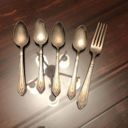 RCCO Crusader Plate Silver Spoons and Fork for Sale in Seattle