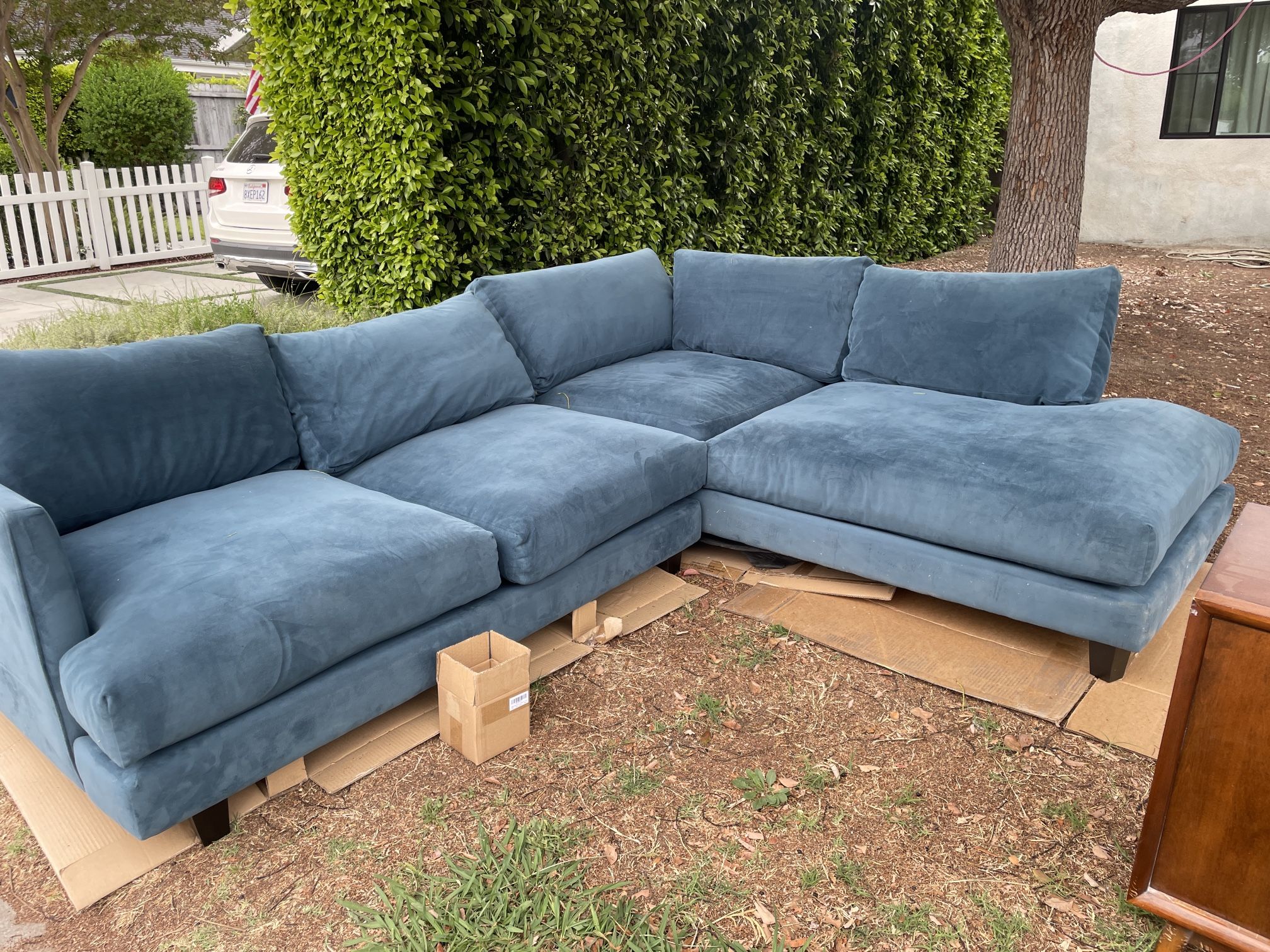 Living Spaces Sectional Couch