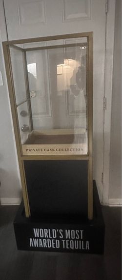Glass case on a stand