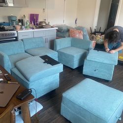 Modular Couch with Built in Storage