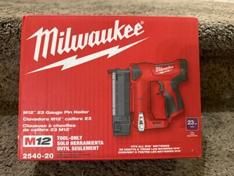 Milwaukee M12 23G Pin Nailer (Tool Only) 