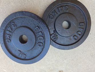 Cast iron weight plates