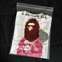 Pink Bape shirt