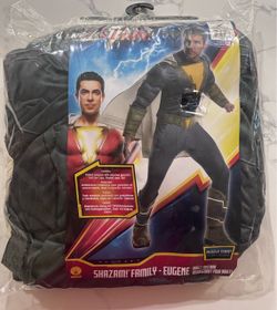 Shazam Family Eugene Mens Halloween Costume XL New Muscle Chest