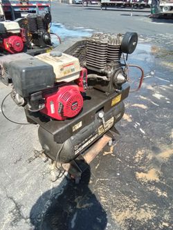Gas powered air compressors