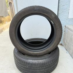 Two Used Continental Tires (245/45R19)! 40% Tread. 