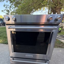 Electric range kitchen aid 30”