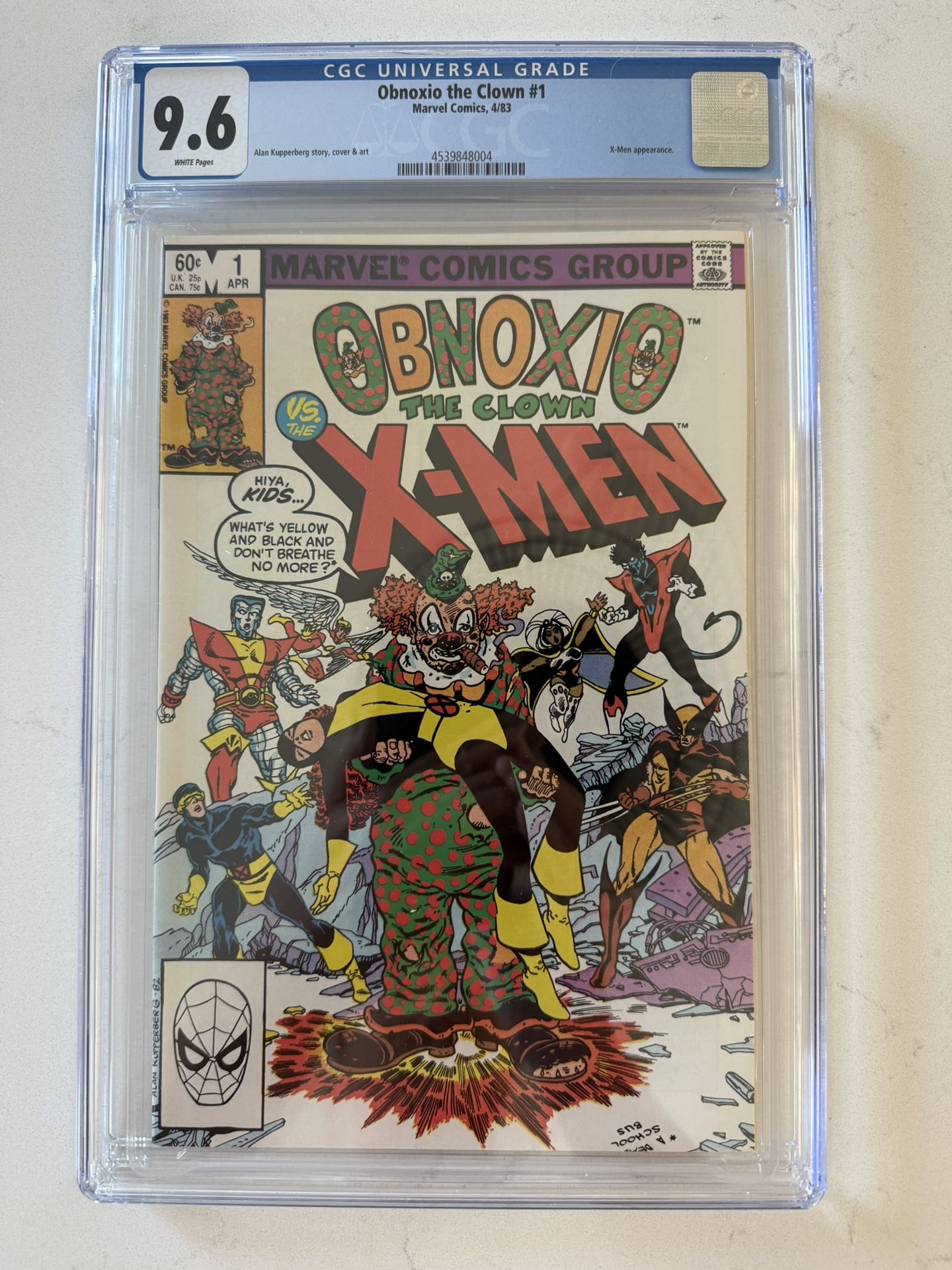 Obnoxio the Clown #1 (Marvel Comics April 1983) CGC 9.6