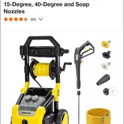 Dewalt 300 PSI 1.2 GPM K2300PS Electric Power Pressure Washer with Turbo, 15-Degree, 40-Degree and Soap Nozzles