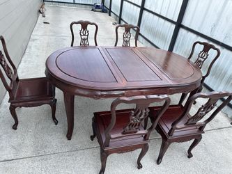 Mesa De Madera 🪵 Con 6 Sillas 🪑