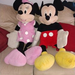 Mici And Mini Mouse Big Plush 