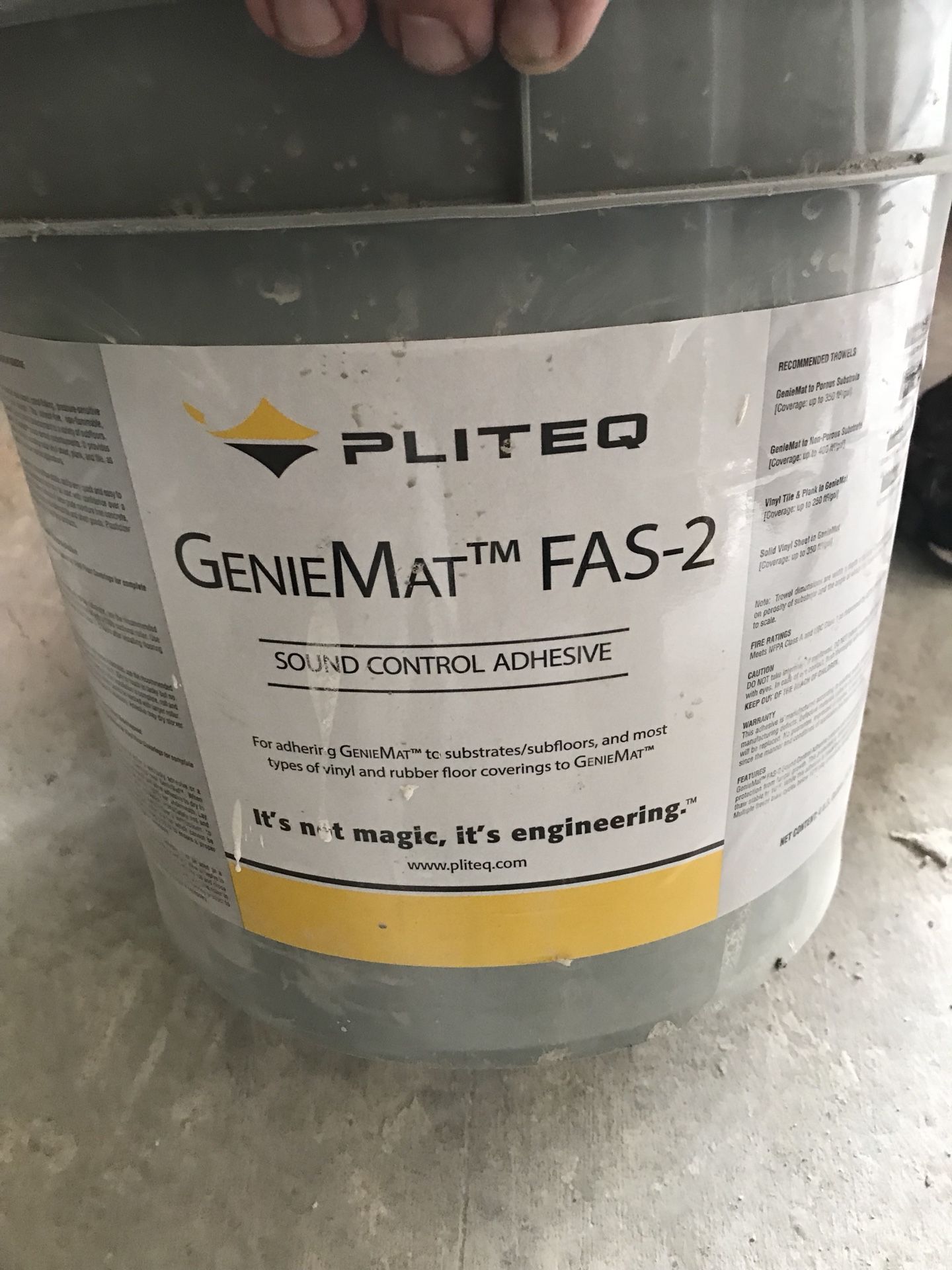 GenieMat FAS-2 and GenieMat RST 12 Adhesive