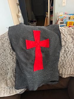 Kids Knight Costume Vest with Red Cross –for child