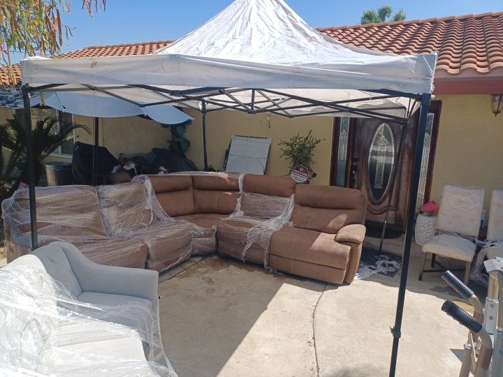 5 Piece Sectional Recliner Sofa