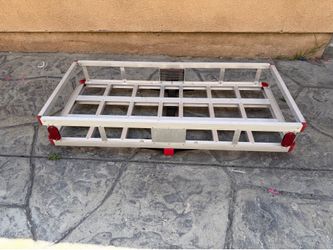 MaxxHaul aluminum cargo carrier with hitch asking $125 size 49” long x 22” wide x 7” top