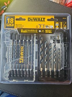 Dewault 18 piece drill bit set