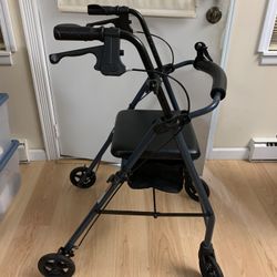 Nova Folding walker with Seat wheels and brakes