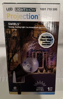 Christmas LED Lightshow projection  Swirls