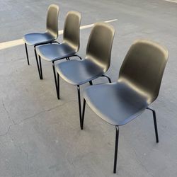 Set of 4 IKEA LIDÅS Stackable Dining Chairs Very Good Condition