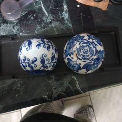 Blue And White Orbs