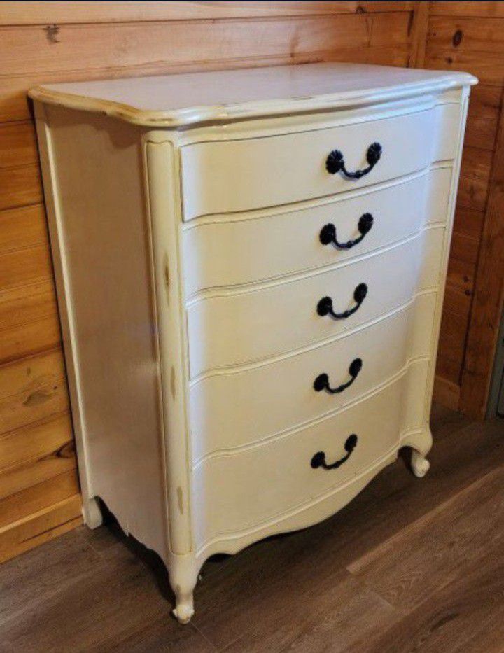 Vintage Repurposed Solid Wood Dresser 
