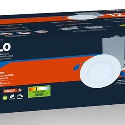 HALO HLBE 4-Inch Slim Canless Recessed Downlight for New Construction/Remodel - Contractor 12-Pack