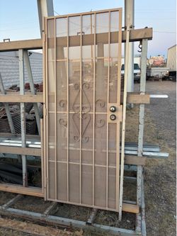 32”x80”metal screen security door