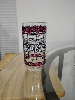 vintage Coca-Cola Tiffany-style drinking glasses