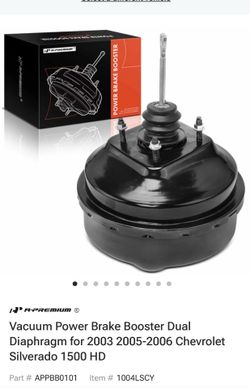 Vacuum power brake booster dual diaphragm