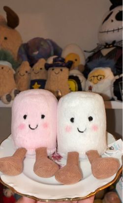 Jellycat Amuseables Pink And White Marshmallows