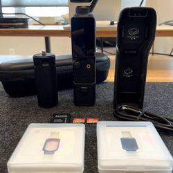 DJI Osmo Pocket 3 MINT w/ Cases, 2 SD Cards, VND Filter, Diffus. Filter, Tripod
