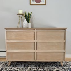 Refinished MCM Solid Wood Dresser *Delivery Available *