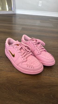 Pink with Gold Emblem Air Jordan’s