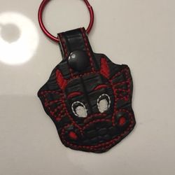 Nice Red & Black Dragon Key Ring
