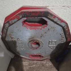2 45lb Olympic Plates. 90lbs Total