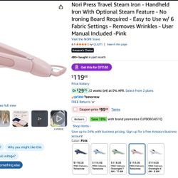 New Nori Press Steamer Iron