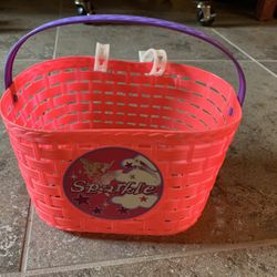Girls Bike Basket, Front Handlebar Bike Accessory