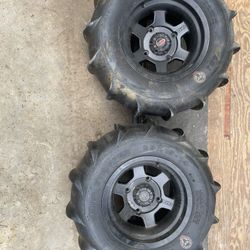 Paddle Tires And Wheels, Came Off A 2016 Rzr Xp1000
