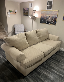 3 Beige Seat Couch