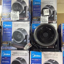 Mides Turbo Fan (2 In 1 ) Fan And Heater 