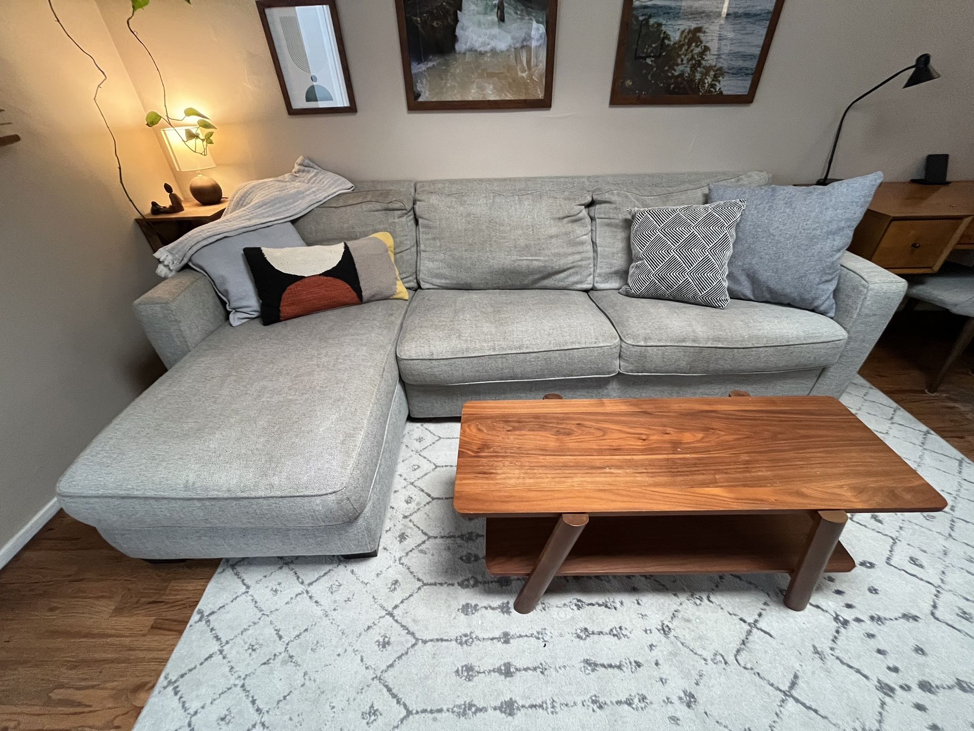 Free West Elm Henry Sleeper - Right Arm